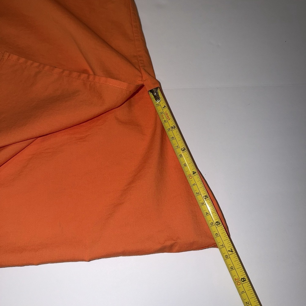 Foxcroft Button Down Shirt Tunic Womens Size 4 Orange 3/4 Sleeve‎ Stretch Office - Picture 10 of 11